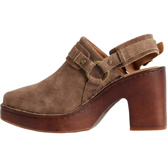 NEW Born Hudson Slingback Clogs - Leather For Women in Taupe  725 3S7 - Picture 3 of 7